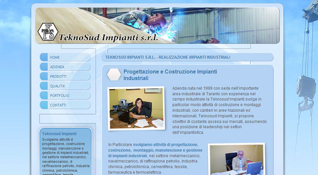 Particolare della pagina di presentazione dell'azienda Immagine 2