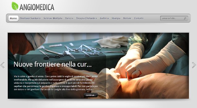 Home Page del Poliambulatorio Angiomedica. Immagine 1