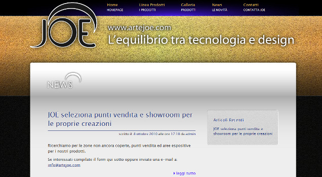 Le News del sito Arte JOE Immagine 3