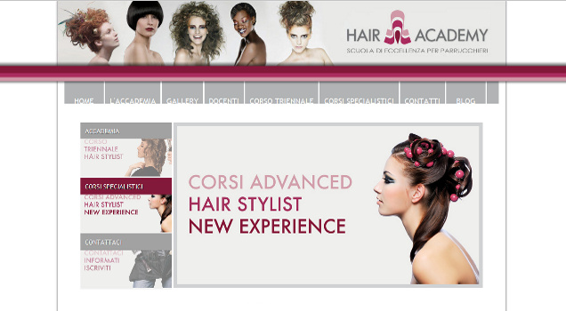 L'Home Page della scuola di parrucchieri Hair Academy Immagine 1