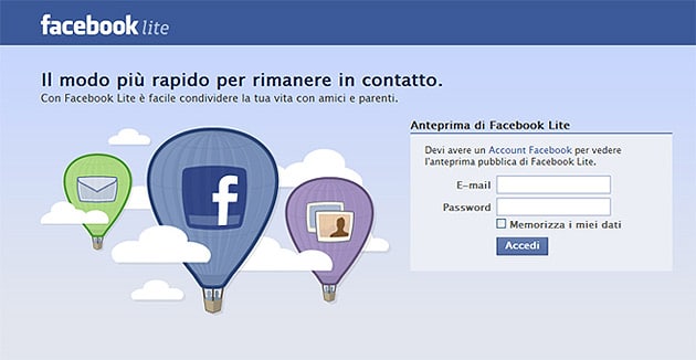Facebook Lite fblite
